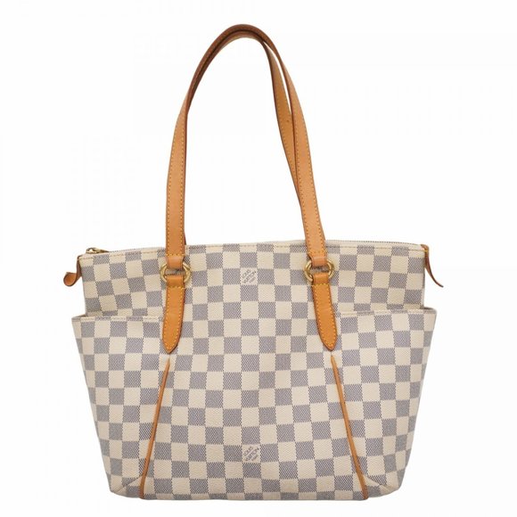 LOUIS VUITTON White Damier Tote Bag - Picture 1 of 16
